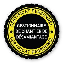 Certificat personnel de chef de chantier désamiantage